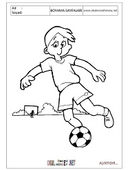 Futbol boyama sayfaları
